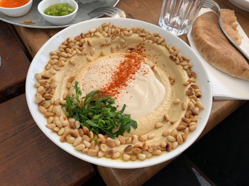 hummus, tahini, food